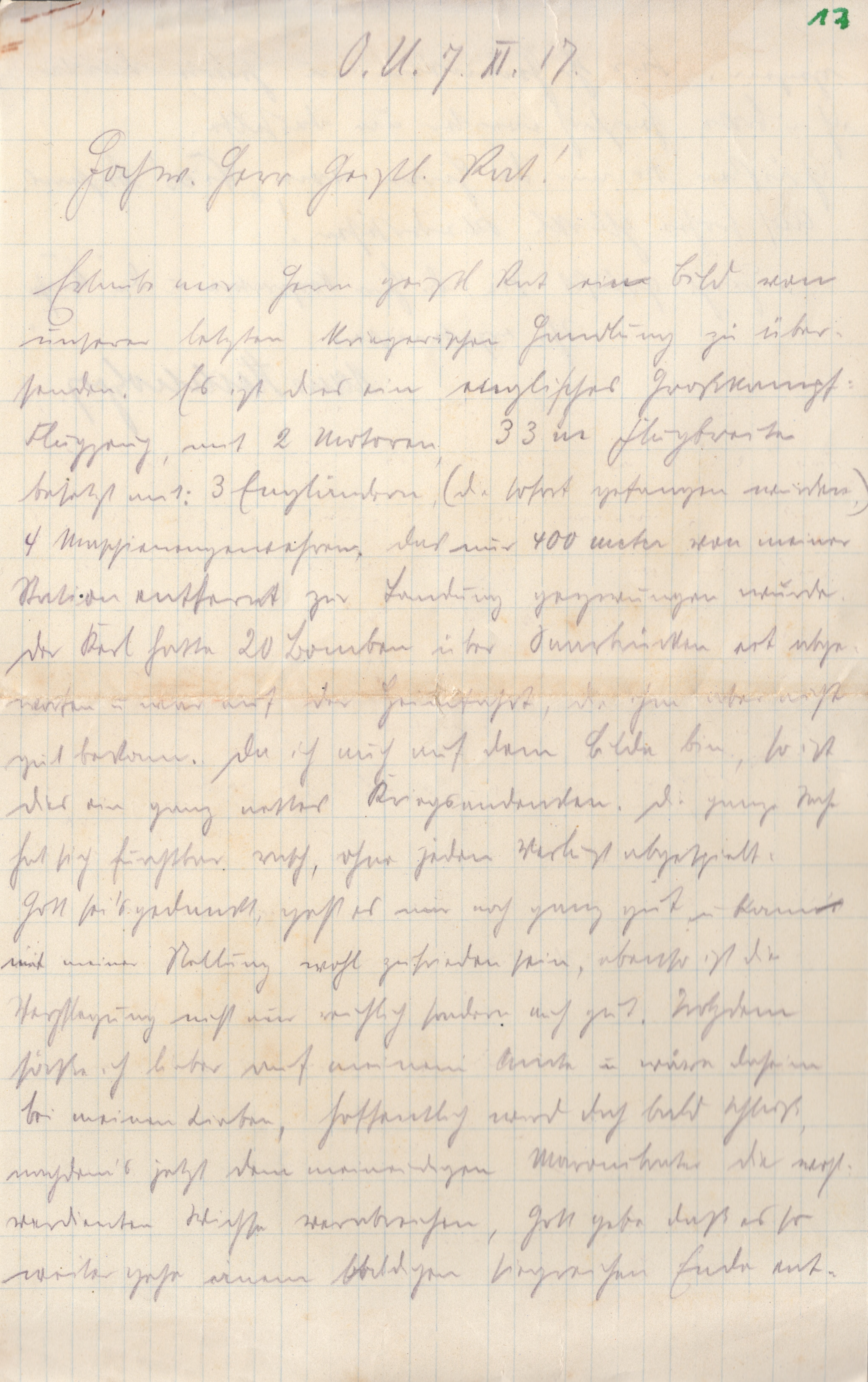 Scan der Schriftstück- Vorderseite © Katholische Pfarrkirchenstiftung St. Stephanus Otting