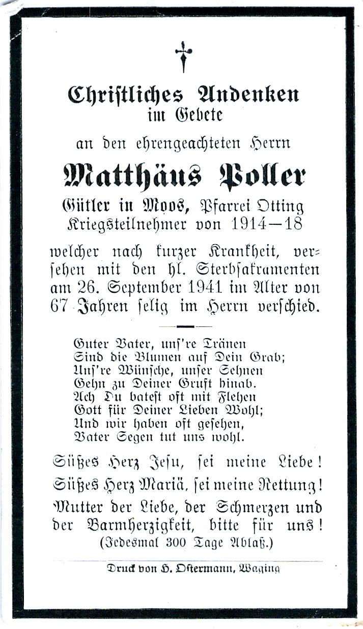 Noch kein Sterbebild vorhanden