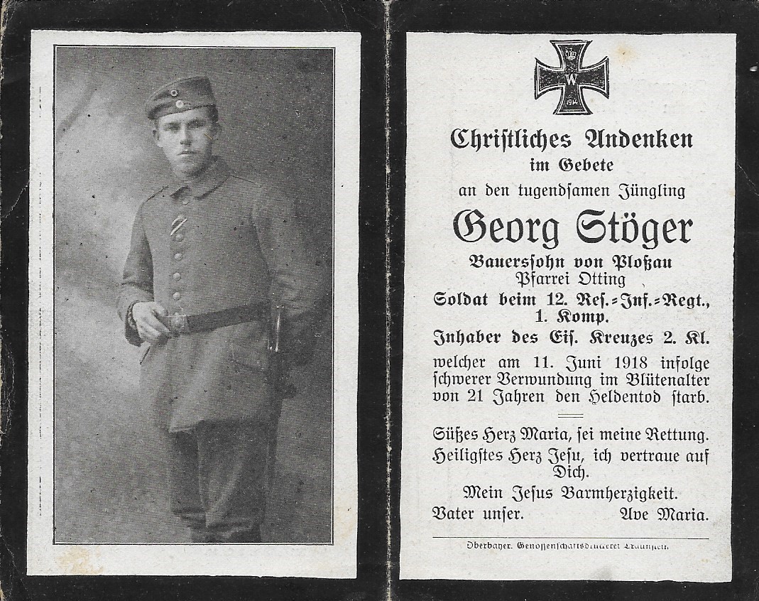 Noch kein Sterbebild vorhanden