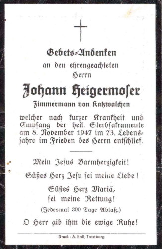 Noch kein Sterbebild vorhanden