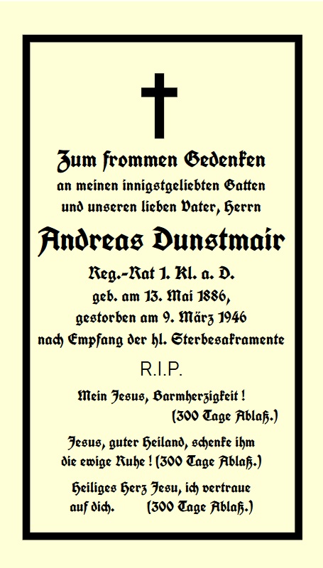 Noch kein Sterbebild vorhanden