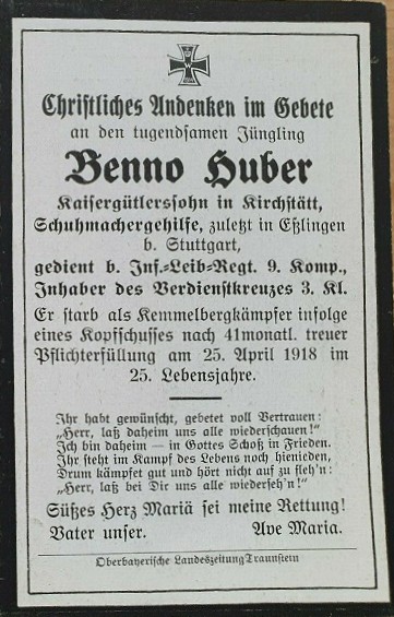 Noch kein Sterbebild vorhanden