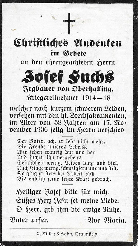 Noch kein Sterbebild vorhanden