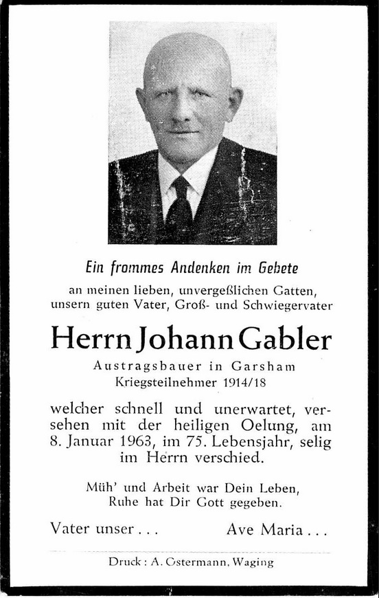 Noch kein Sterbebild vorhanden