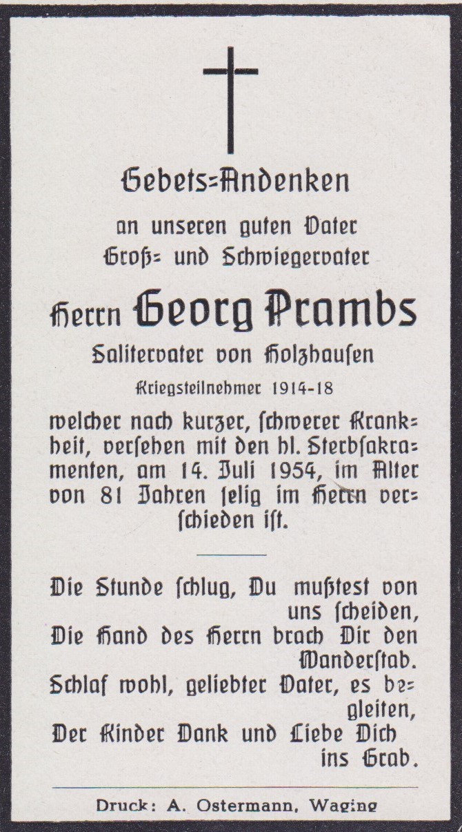 Noch kein Sterbebild vorhanden