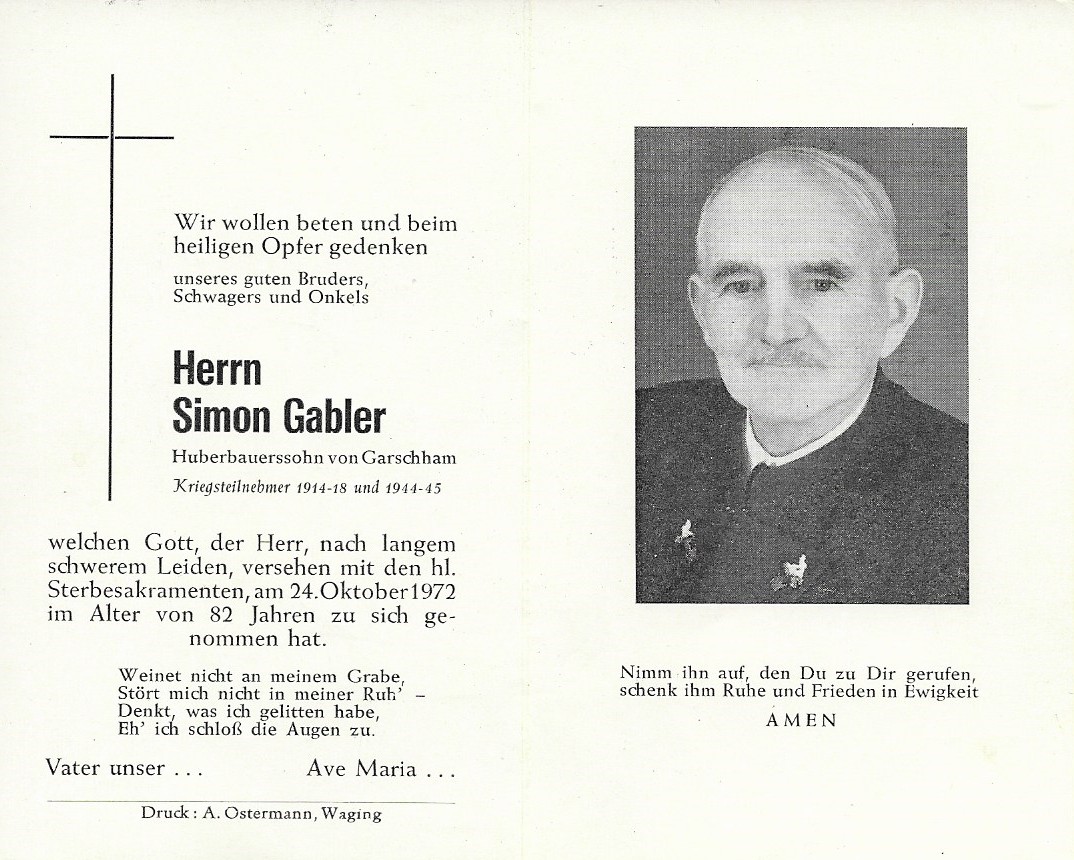 Noch kein Sterbebild vorhanden