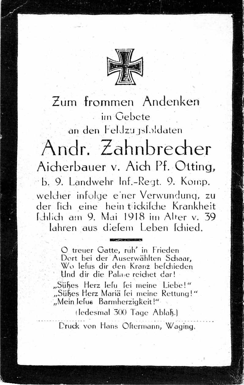 Noch kein Sterbebild vorhanden