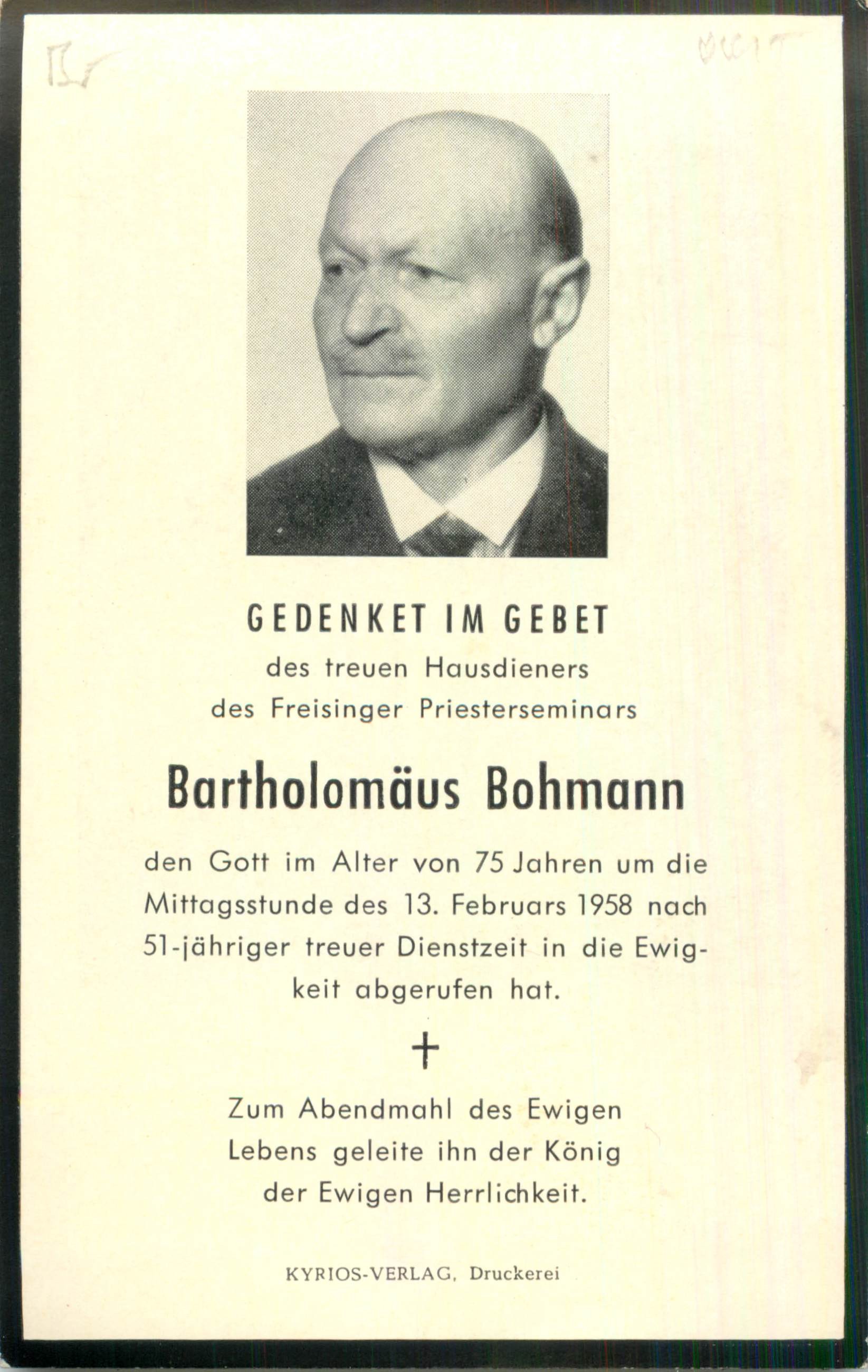 Noch kein Sterbebild vorhanden