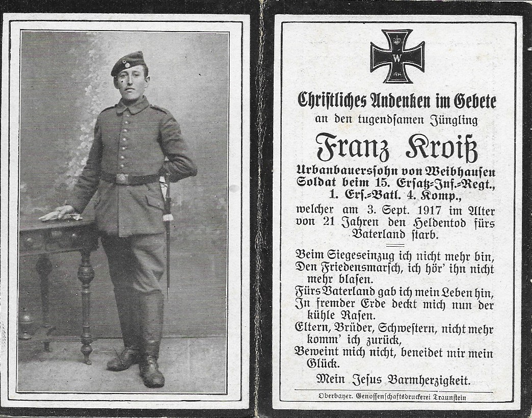 Noch kein Sterbebild vorhanden