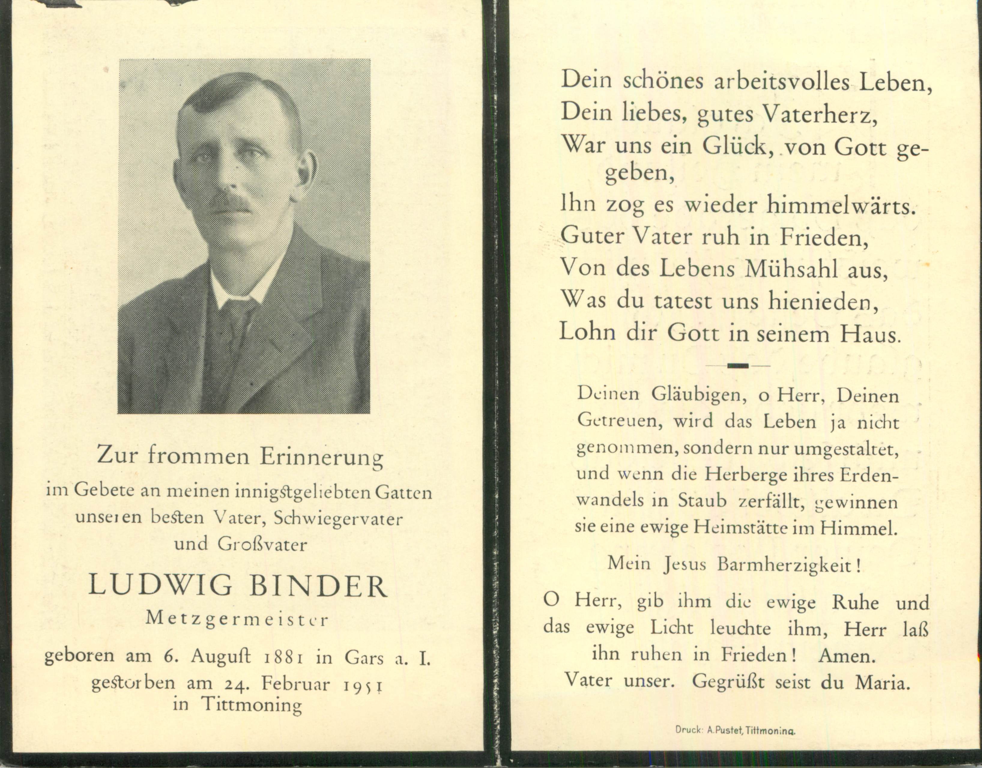 Noch kein Sterbebild vorhanden