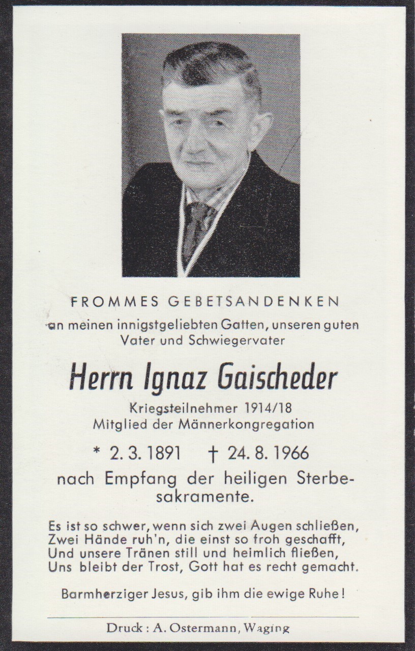 Noch kein Sterbebild vorhanden