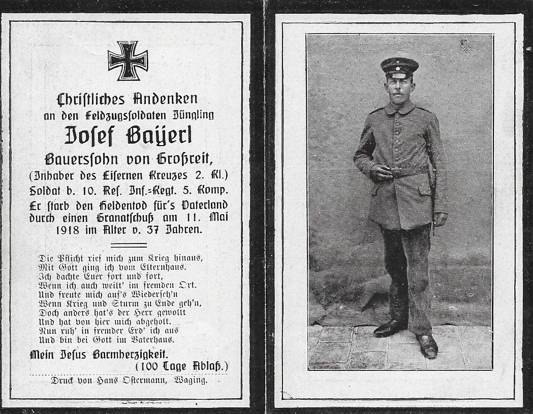 Noch kein Sterbebild vorhanden