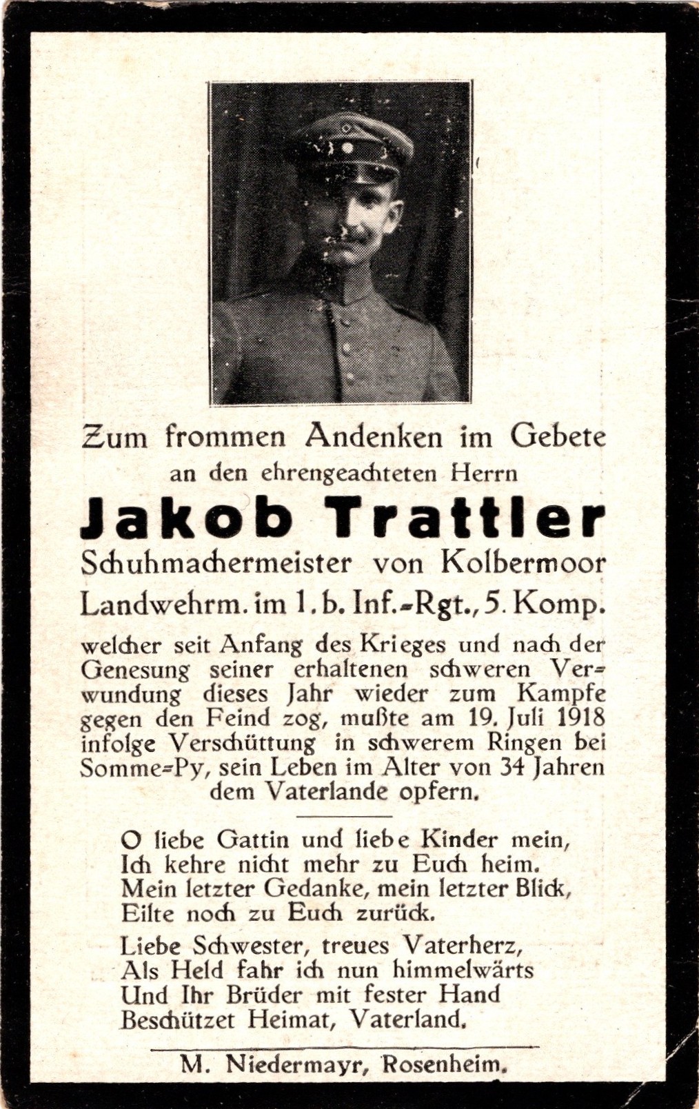 Noch kein Sterbebild vorhanden