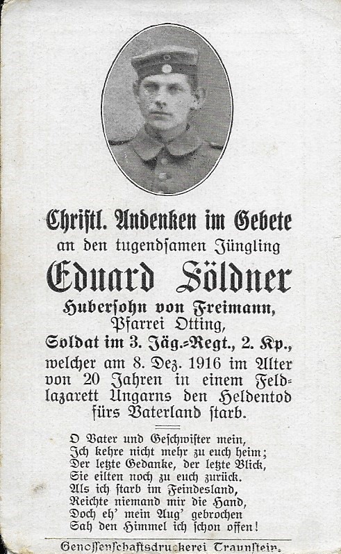 Noch kein Sterbebild vorhanden