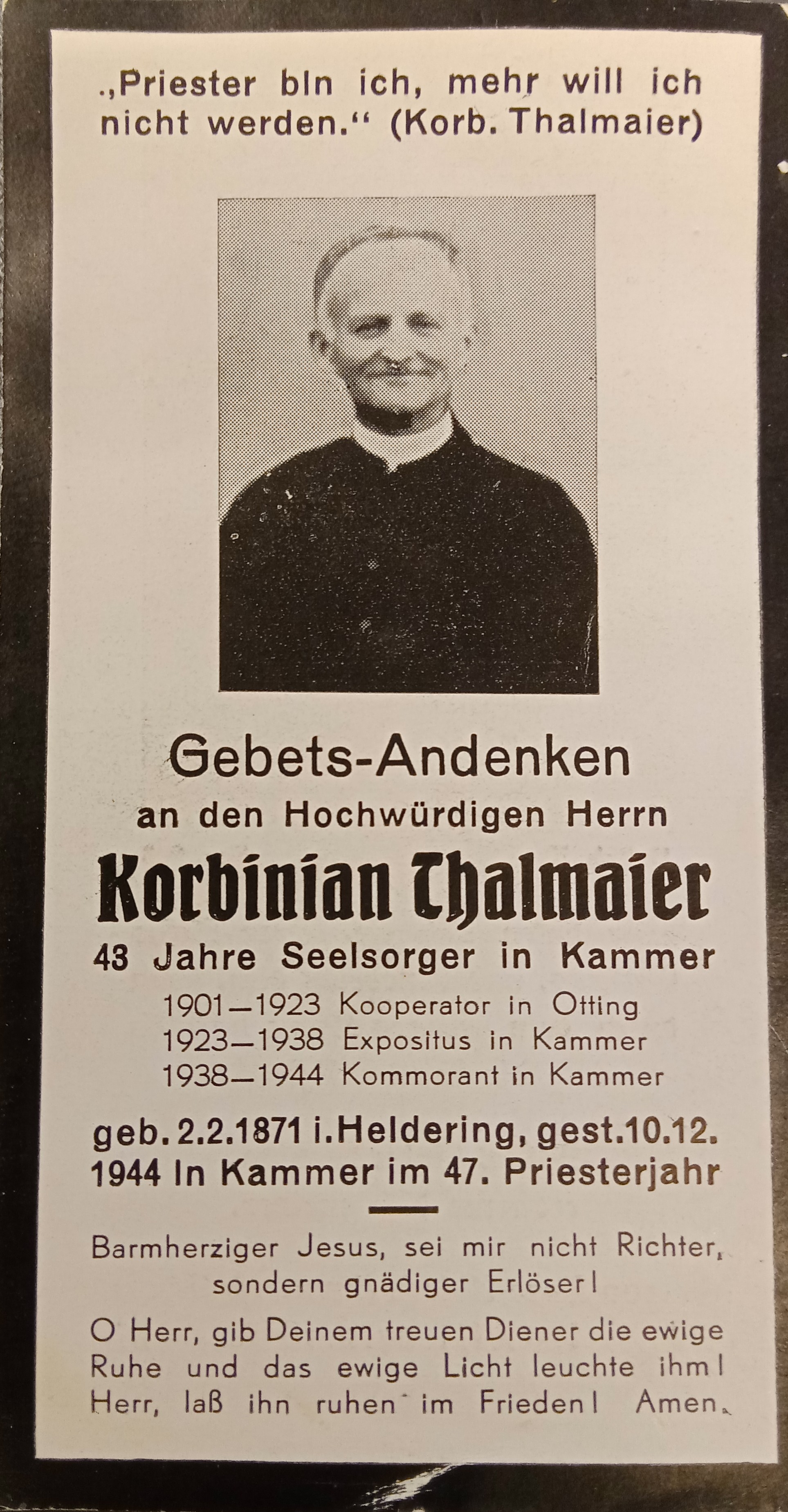 Noch kein Sterbebild vorhanden