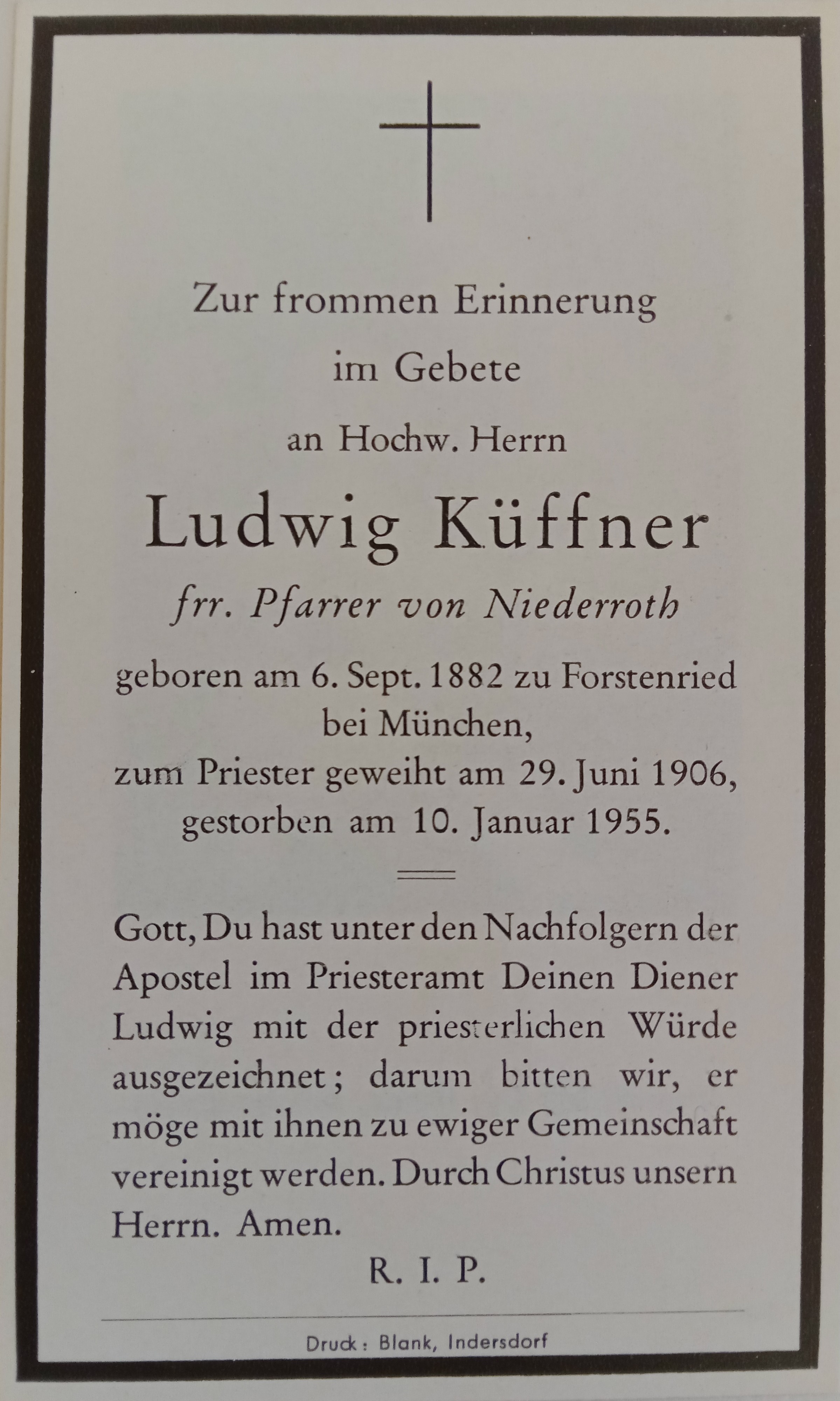 Noch kein Sterbebild vorhanden