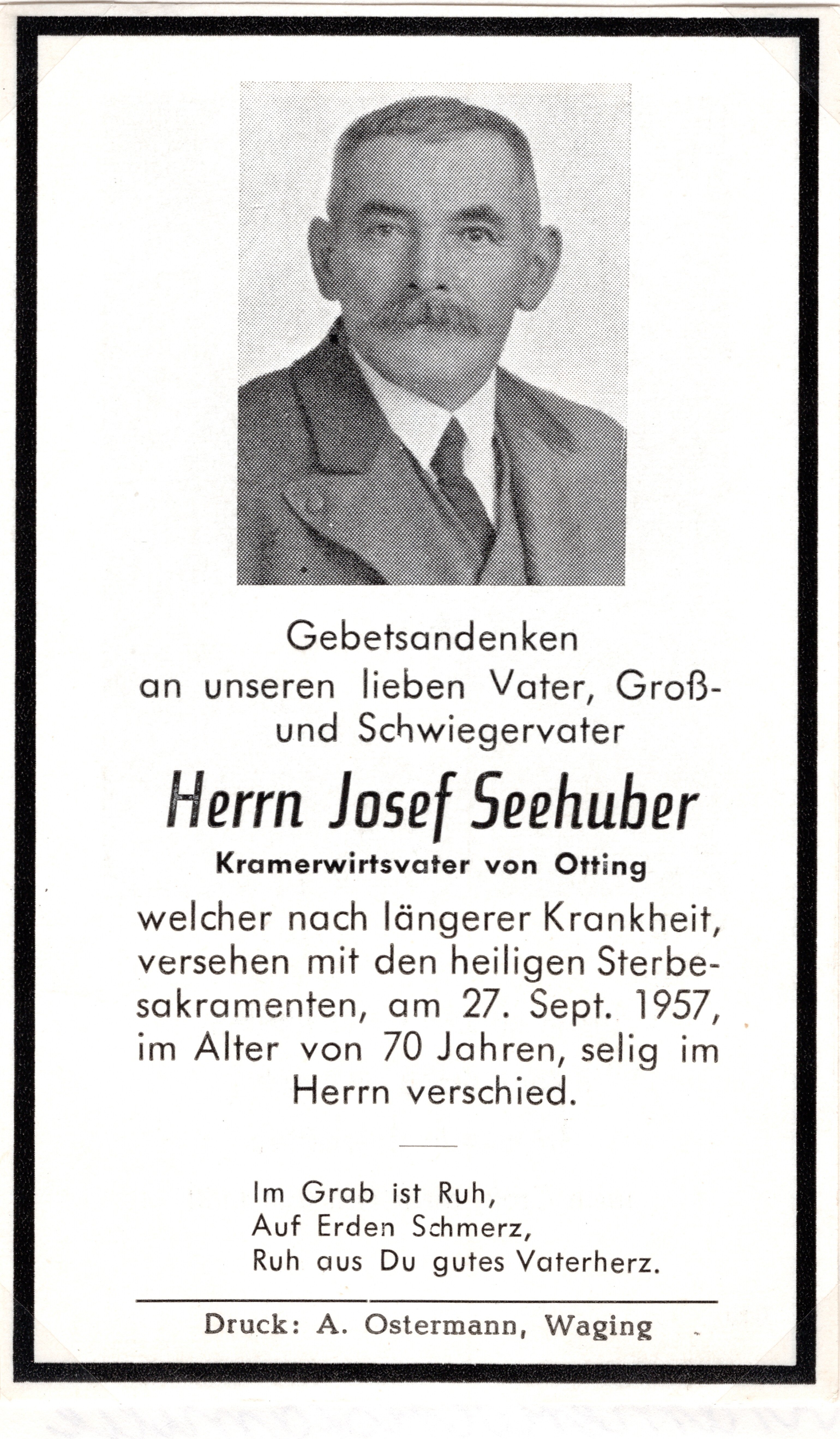 Noch kein Sterbebild vorhanden