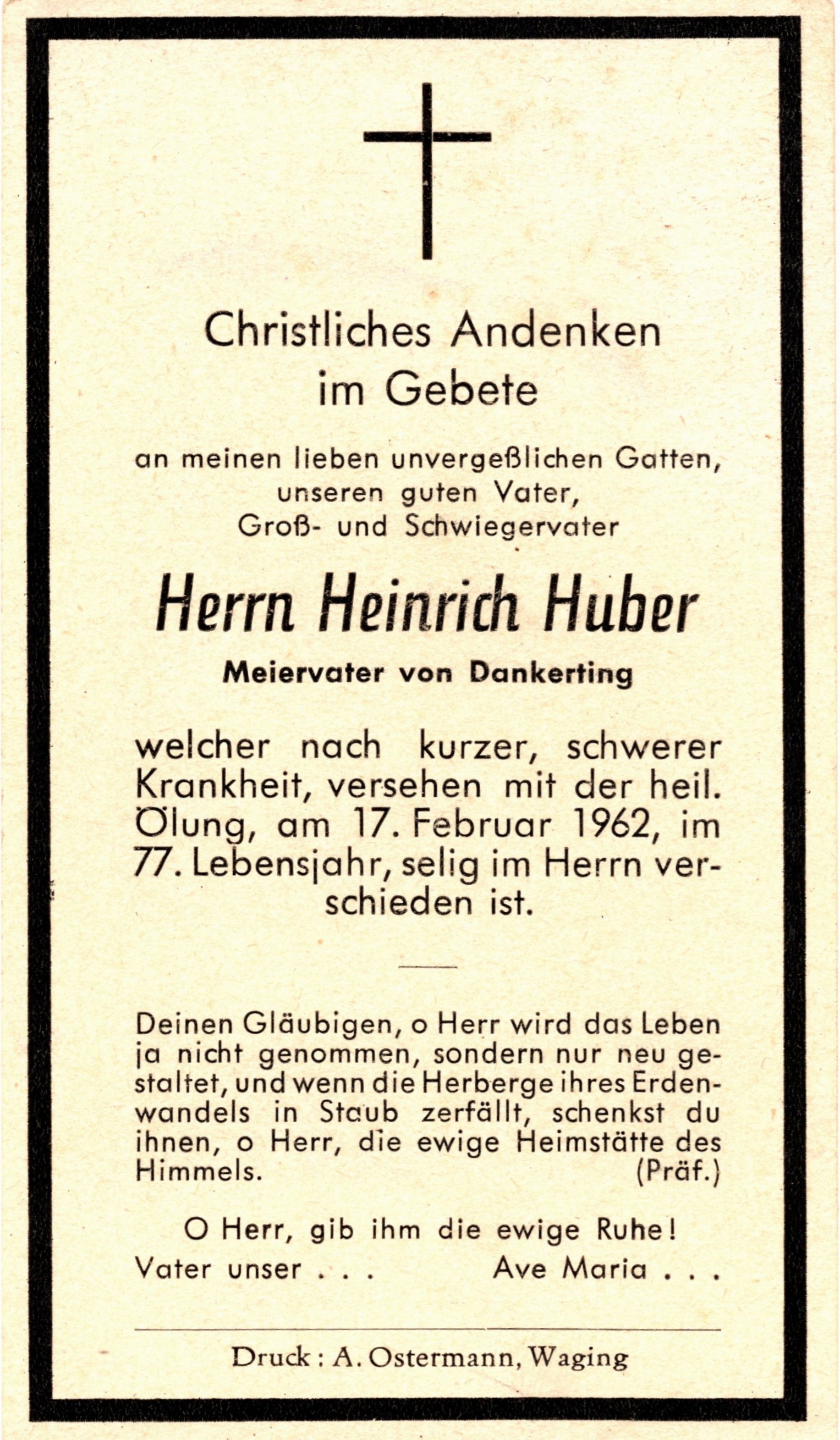 Noch kein Sterbebild vorhanden