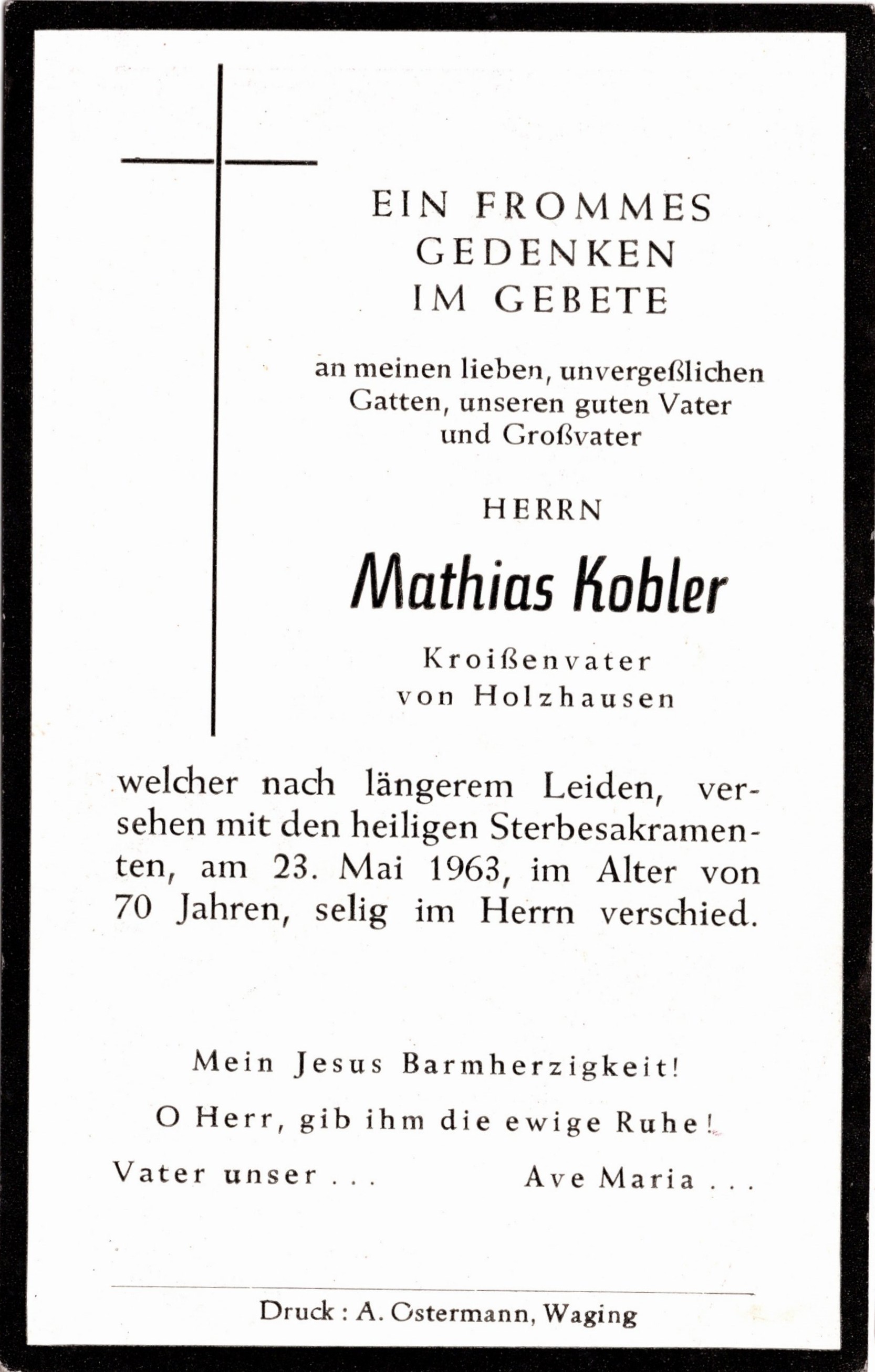 Noch kein Sterbebild vorhanden