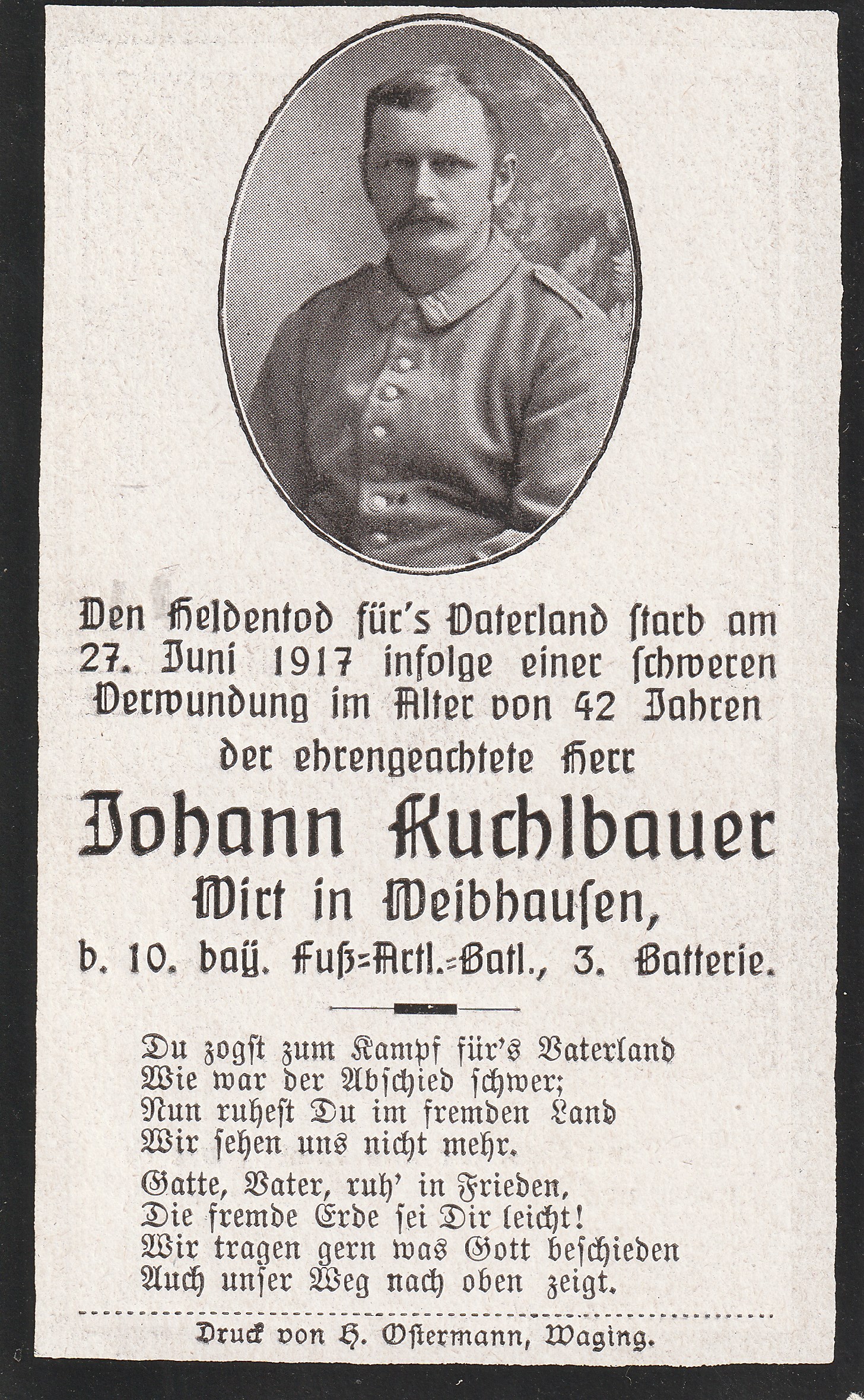 Noch kein Sterbebild vorhanden