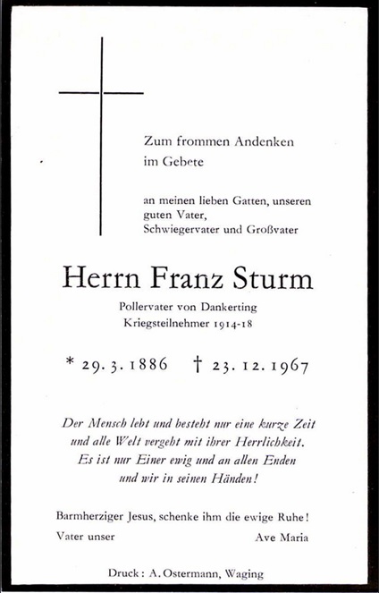 Noch kein Sterbebild vorhanden