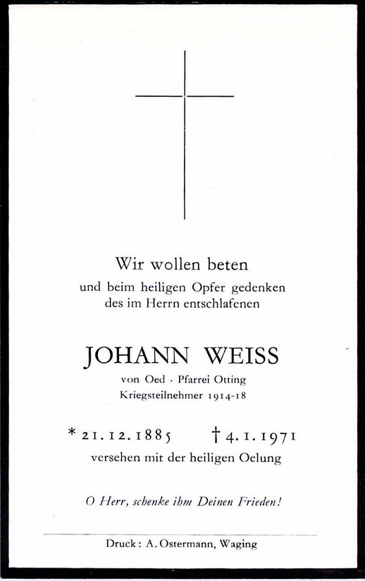 Noch kein Sterbebild vorhanden