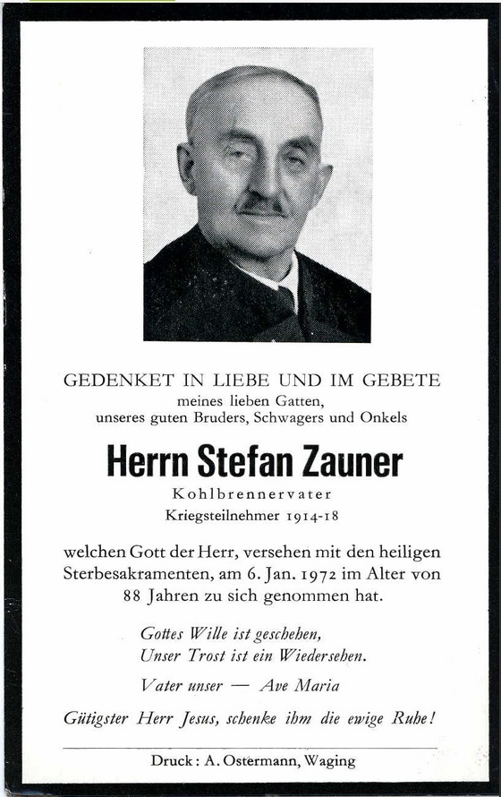 Noch kein Sterbebild vorhanden