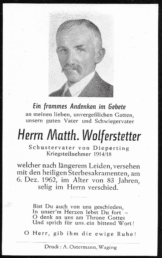 Noch kein Sterbebild vorhanden