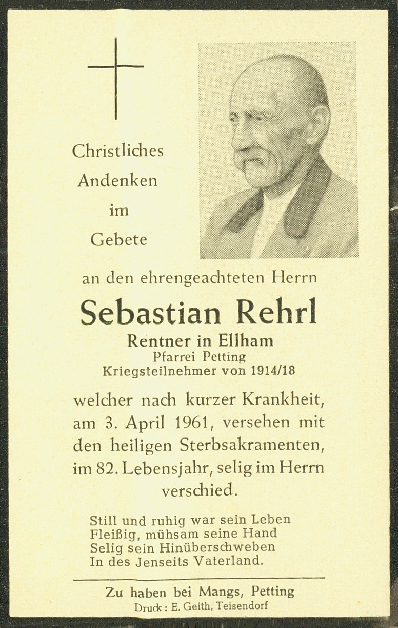 Noch kein Sterbebild vorhanden