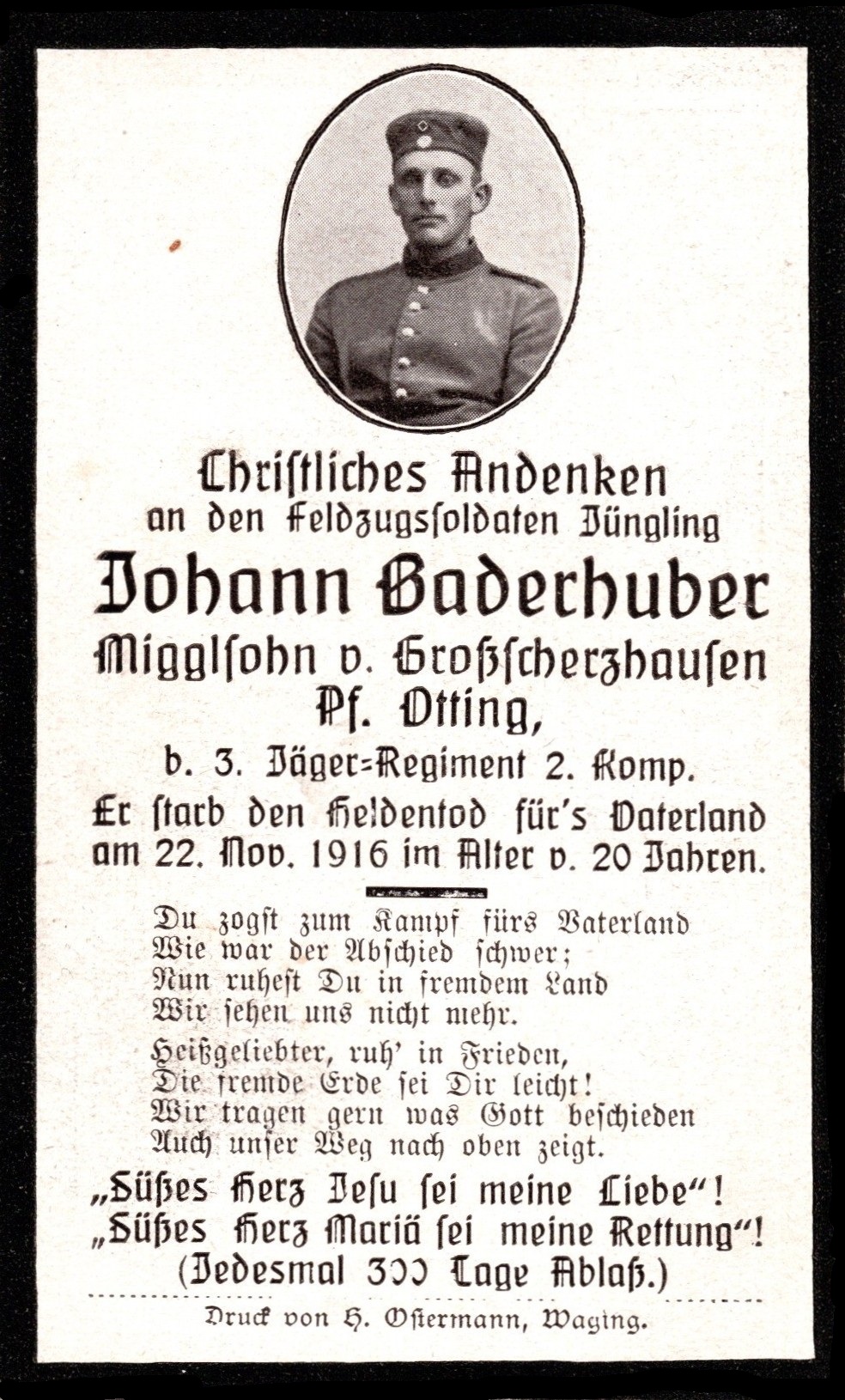 Noch kein Sterbebild vorhanden