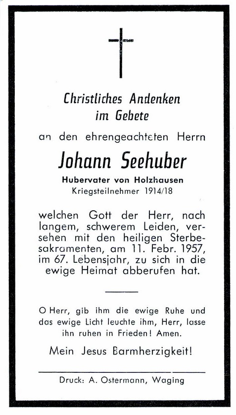 Noch kein Sterbebild vorhanden