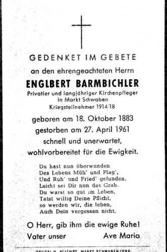 Noch kein Sterbebild vorhanden