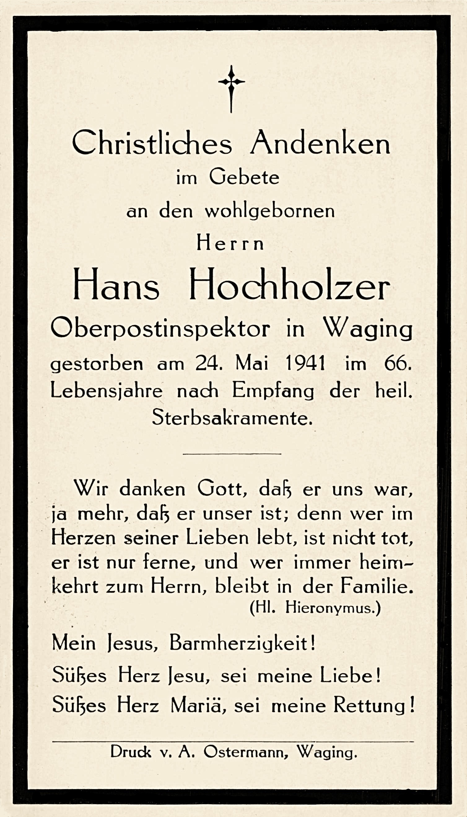 Noch kein Sterbebild vorhanden