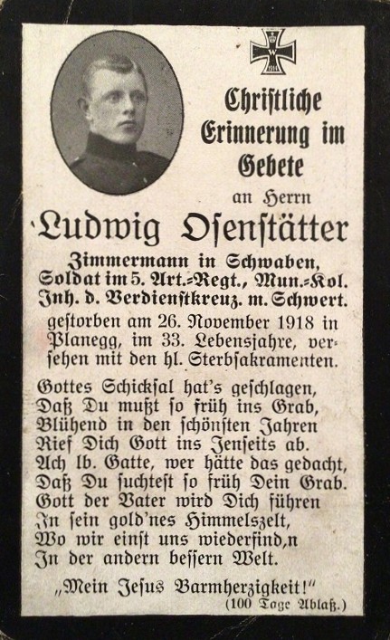 Noch kein Sterbebild vorhanden