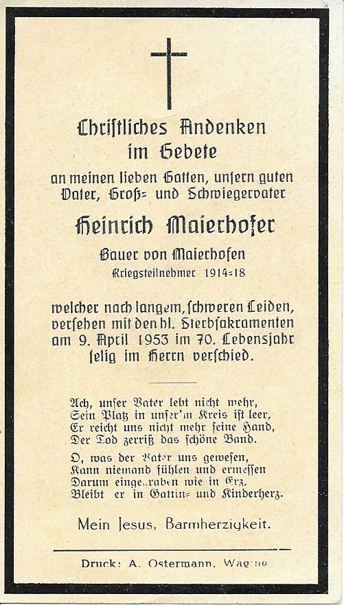 Noch kein Sterbebild vorhanden