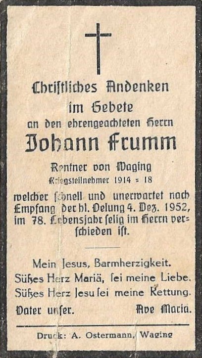 Noch kein Sterbebild vorhanden